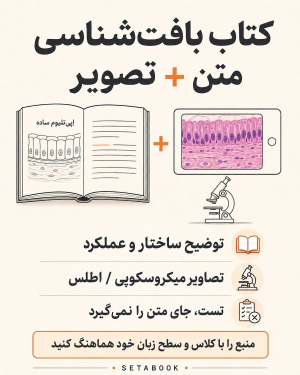 کتاب بافت‌شناسی: متن و تصویر باید کنار هم باشند
